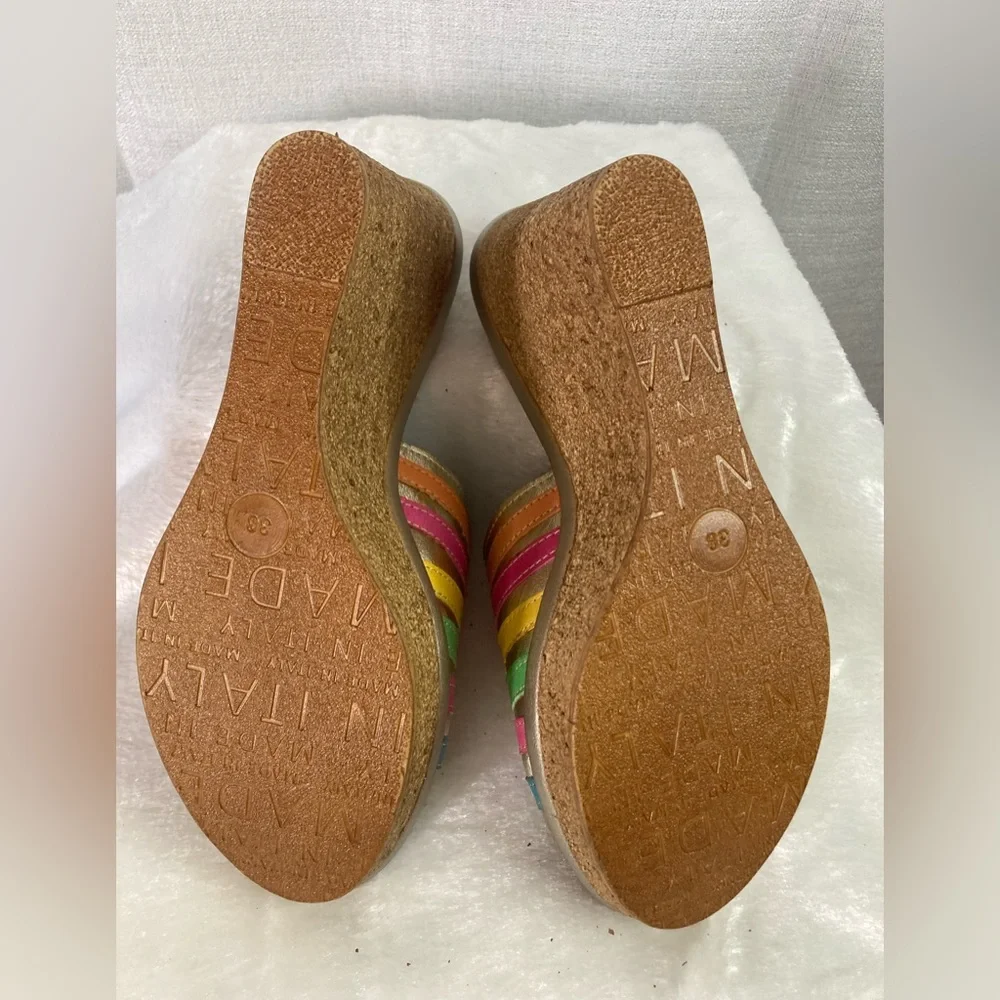 Spring Step Made in Italy 7.5
Leather Cork Wedge Sandal - Picture 8 of 9